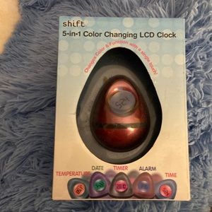 *UNOPENED* 5 in one color changing LCD clock